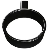 Burgbad Vry Föhnhalter, schwarz matt, Innendurchmesser 90mm, ACJW001