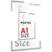 Allboards Plakatrahmen, Klapprahmen A1-Format, Silber