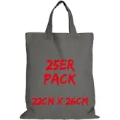 TEXXILLA Apothekertasche Mehrpack mit zwei kurzen Henkeln, Stahlgrau, stahlgrau