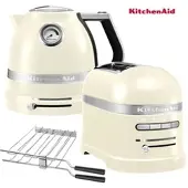 KitchenAid Artisan Wasserkocher + Toaster Creme/Mandel