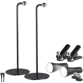 Lunartec 2er-Set 4in1-Akku-Tisch-, Wand-, Klemm- & Taschenlampe, 3 Modi,schwarz