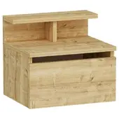 Livetastic Nachttisch Hades ca. 39,8x35x31,6cm Eichefarben