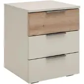Premium Living Nachtkästchen Ellmau Champagner/Eiche Artisan