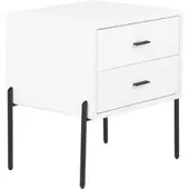 Premium Living Nachttisch Pelotas Weiß/Schwarz
