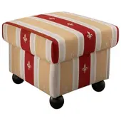 Livetastic Hocker Torello Rot Mikrofaser