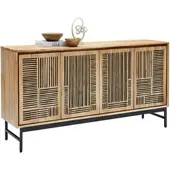 Momax Sideboard Tarim Schwarz/Akazienfarben