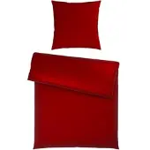 Premium Living Bettwäsche Xenia Uni XL Rot ca. 155x220cm