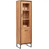 Momax Vitrine Shiva Schwarz/Akaziefarben