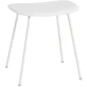 Muuto Fiber Stool, tube base, natural white / weiß
