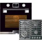 Kaiser Herd-set ,Elektro Payrolyse Backofen EH 6338s+KCG 6383 Gaskochfeld 60 cm