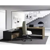 Jt Büro Chef-Schreibtisch Holz furniert Lewo