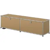 USM United Soft USM Haller E TV/Hi-Fi-Möbel mit dimmbarem Licht Beige