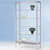 BST Glasvitrine stehend mit Schiebetür abschließbar