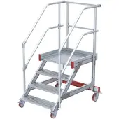Euroline 513 Wartungsbühne 45° 1000mm Stufenbreite 4 Stufen Alu gerieft