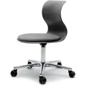 Flötotto Bürostuhl und Praxisstuhl Pro 6 - unsere Topseller graphitschwarz/Aluminium mit...