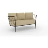 Vermobil Daisy bequemes 2-Sitzer Loungesofa Outdoor bronze ecru