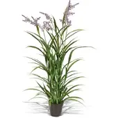 Fleur Ami Langlebige Lavendel Kunstpflanze, 9 Blüten, Höhe 142 cm