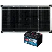 Revolt 230-V-Powerstation & Solarkonverter, LiFePO4, 111 Wh, 60-W-Solarpanel