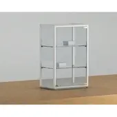 JTI-Vitrine Glasvitrine Tischvitrine abschließbar Weiß JT-A46P