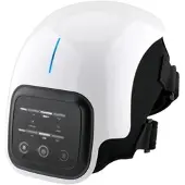 Newgen medicals Akku-Knie-Massagegerät mit Infrarot-Tiefenwärme, LED-Touchscreen