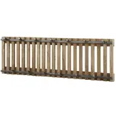 Feeling4Home Garderobe Tamil Mangoholz massiv, modernes Latten-Design, braun, 13 Haken, Wandmontage