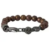 HAFENKLUNKER - ANKER ARMBAND - braun - silber