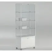 JTI-Vitrine Glas Vitrine mit Unterschrank 2 Türen JT-A71MP