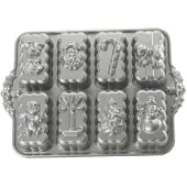 Nordic Ware Weihnachts Mini Backform "Holiday" aus Aluminium