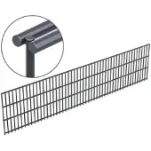 Voss.garden Doppelstabmattenzaun 8/6/8, 255x63cm - Gitterzaun, anthrazit