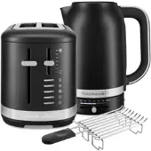 KitchenAid Wasserkocher 5KEK1701 + Toaster 5KMT2109 Matt Schwarz im Set