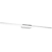 Ideal Lux 345130 RIFLESSO Wandleuchte über Spiegel, 820 mm breit, LED, 19 W, 2150/1360 lm, 3000 K, Schutzart IP54, Chrom