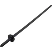 Voss.garden Aufstellpfahl, 3-teilig, schwarz, Metall