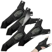 Pearl 2 Paar Handschuhe mit Akku-LED-Licht, wiederaufladbar, Einheitsgröße