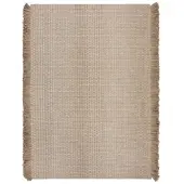 KADIMA DESIGN Wollteppich uni Beige 160 x 230 cm - BOYNE