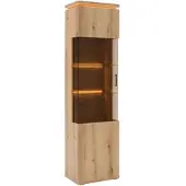 Momax Vitrine Alameda Eichefarben
