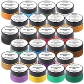 AGT 24er-Set Mica-Farbpulver, je 10 g/Farbe für Epoxidharz