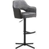 Premium Living Barhocker Valletta Anthrazit/Schwarz