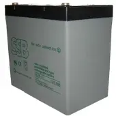 SSB Blei-Akku , SBL55-12 i, 10 Jahresbatterie, M6 Schraubanschluss, 12 V, 55 Ah