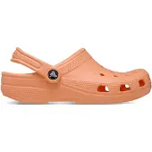 Crocs Classic Clogs für Damen, orangefarbene Badeschuhe und Freizeitschuhe