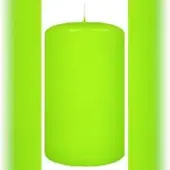 Kopschitz Kerzen 4er Adventskerzen, Adventskranz Kerzen Set Lime 12 x Ø 6 cm