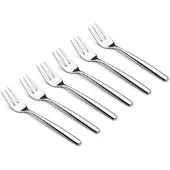 Weis Besteck PURO Set mit 6 Kuchengabeln Edelstahl poliert