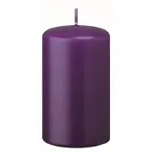 Kopschitz Kerzen 4er Adventskerzen, Adventskranz Kerzen Set Violett 12 x Ø 5 cm