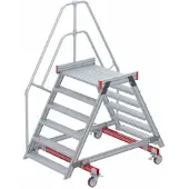 Euroline 512 mobiler Überstieg 60° Stufenausführung Alu gerieft Stufenbreite 1000mm 6 Stufen