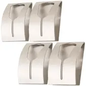 Carlo Milano 4er-Set Handtuchhalter aus rostfreiem Edelstahl, selbstklebend
