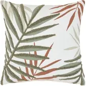 Momax Zierkissen Blätter Grün/Beige ca. 45x45cm