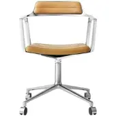 Vipp 452 Drehstuhl Camel Rollen