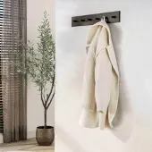 Feeling4Home Garderobe Aret aus Metall mit 6 Haken in Bronze-Finish