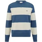 Gant Sweatshirt "STRIPED C-NECK", mit Rundhals und Logostickerei
