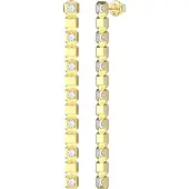 GUESS Ace Of Diamonds Gold-coloured Earrings JUBE06173JWYGT-U