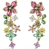 GUESS JUBE06030JWYGMCT/U Damen-Ohrringe Ohrhänger Blumen Goldfarben